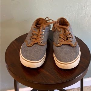 Gray and Brown Vans